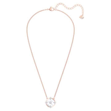 North necklace, White, Rose-gold tone plated - Swarovski, 5488400