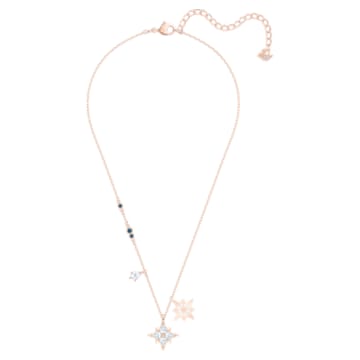 Colgante Swarovski Symbolic, Estrella, Blanco, Baño tono oro rosa - Swarovski, 5494352