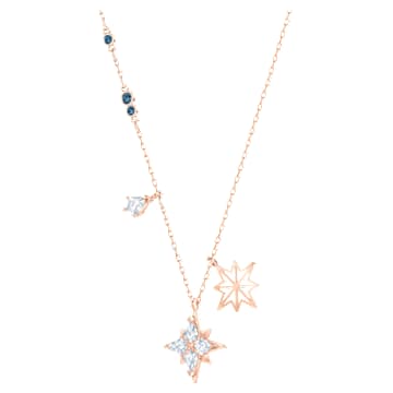Swarovski Symbolic pendant, Star, White, Rose gold-tone plated - Swarovski, 5494352