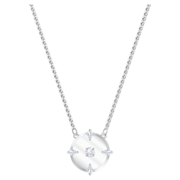 North necklace, White, Rhodium plated - Swarovski, 5497232