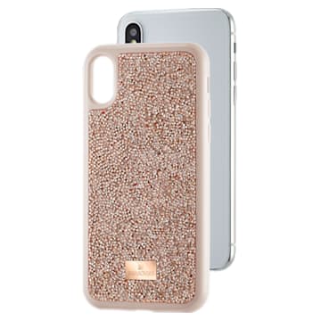Glam Rock Smartphone Case, iPhone® X/XS, Rose gold tone - Swarovski, 5498749