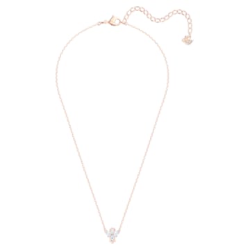 Magic necklace, Angel, White, Rose-gold tone plated - Swarovski, 5498966