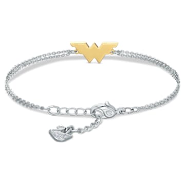 Pulsera Fit Wonder Woman, Ala, Tono dorado, Combinación de acabados metálicos - Swarovski, 5502311