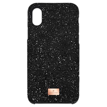 High smartphone case, iPhone® X/XS, Black - Swarovski, 5503550