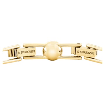 Angelic 手链, 圆形切割, 密镶, 白色, 镀金色调 - Swarovski, 5505469