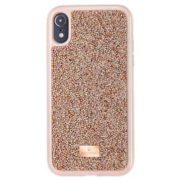 Glam Rock Smartphone Case, iPhone® XR, Pink Gold - Swarovski, 5506306