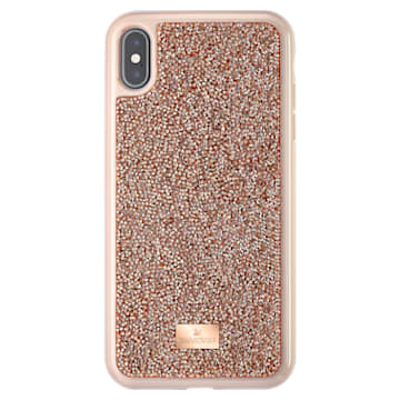 Étui pour smartphone Glam Rock, iPhone® XS Max, Placage de ton or rosé - Swarovski, 5506307