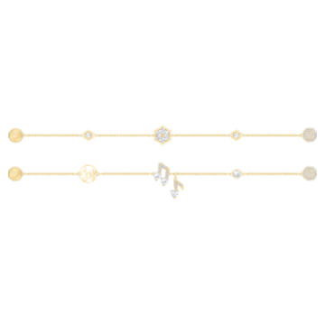 Swarovski Remix Collection strand, White, Gold-tone plated - Swarovski, 5512434