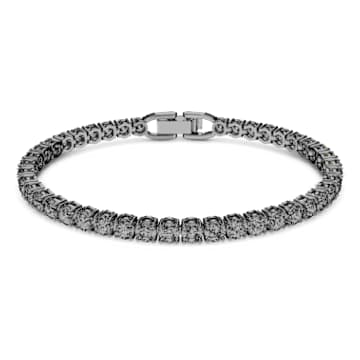 さくたろう Swarovski Tennis Deluxe Necklace Unisex All Round Dark