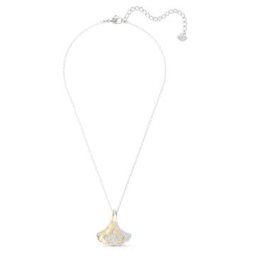 Stunning pendant, Gingko, White, Mixed metal finish - Swarovski, 5515462