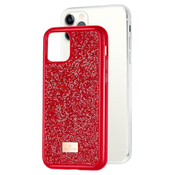 Glam Rock okostelefon tok, iPhone® 11 Pro, Piros - Swarovski, 5515625