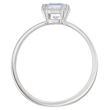 Attract ring, Square cut, White, Rhodium plated - Swarovski, 5515728