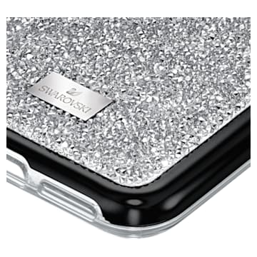 Glam Rock smartphone case with bumper, iPhone® 11 Pro, Silver tone - Swarovski, 5516873