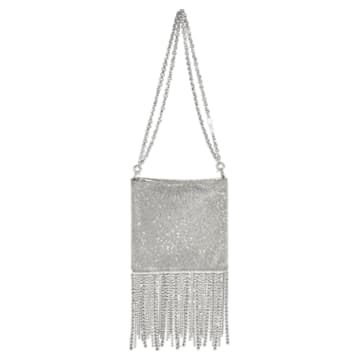 Fringe bag, Gray, Palladium plated - Swarovski, 5517601