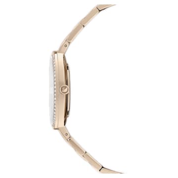Cosmopolitan watch, Metal bracelet, Gold tone, Champagne gold-tone finish - Swarovski, 5517794