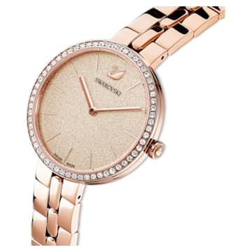 Cosmopolitan Uhr, Metallarmband, Rosa, Roségoldfarbenes Finish - Swarovski, 5517800