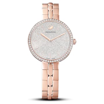 Cosmopolitan 手錶, 瑞士製造, 金屬手鏈, 玫瑰金色調, 玫瑰金色潤飾 - Swarovski, 5517803