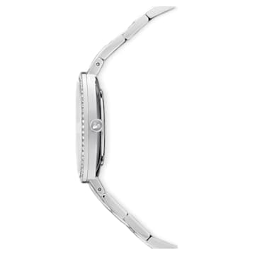 Cosmopolitan horloge, Swiss Made, Metalen armband, Zilverkleurig, Roestvrij staal - Swarovski, 5517807