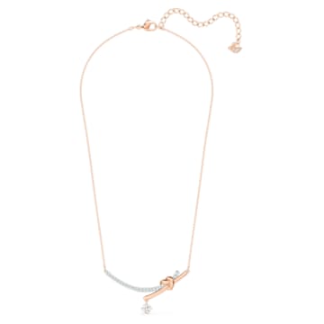 Lifelong Heart 项链, 心形, 白色, 多種金屬潤飾 - Swarovski, 5517951