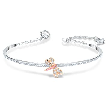 Eternal Flower バングル, トンボ, ピンク, ミックスメタル仕上げ - Swarovski, 5518138
