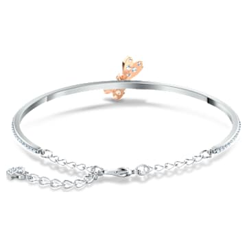 Eternal Flower 手镯, 蜻蜓, 粉红色, 混合金属润饰 - Swarovski, 5518138