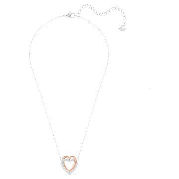Swarovski Infinity Halskette, Herz, Weiß, Metallmix - Swarovski, 5518868