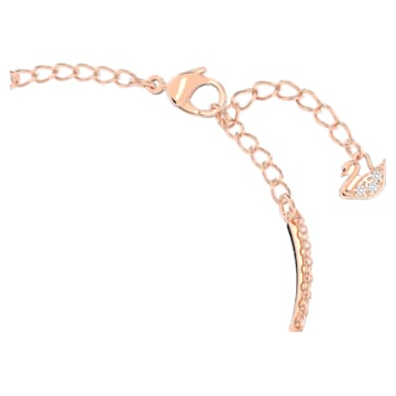 Bracelet-jonc Swarovski Infinity, Infini, Blanc, Placage de ton or rosé - Swarovski, 5518871