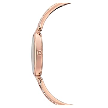 Dream Rock watch, Metal bracelet, Silver-tone, Rose gold-tone finish - Swarovski, 5519306