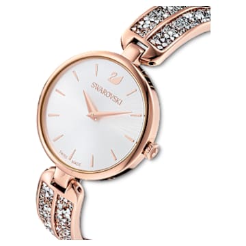 Dream Rock watch, Swiss Made, Metal bracelet, Rose gold tone, Rose gold-tone finish - Swarovski, 5519306
