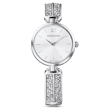 Dream Rock watch, Metal bracelet, Silver Tone, Stainless steel - Swarovski, 5519309