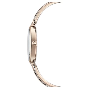 Dream Rock watch, Metal bracelet, Gray, Champagne-gold tone PVD - Swarovski, 5519315