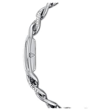 Cocktail 워치, 스위스 메이드, 파베, 메탈 브레이슬릿, 실버 톤, 스테인리스 스틸 - Swarovski, 5519330