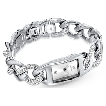 Orologio Cocktail, Fabbricato in Svizzera, Pavé, Bracciale di metallo, Tono argentato, Acciaio inossidabile - Swarovski, 5519330