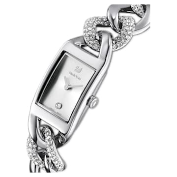 Cocktail horloge, Metalen armband, Zilverkleurig, Roestvrij staal - Swarovski, 5519330