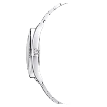 Relógio Crystalline Aura, Fabrico suíço, Pulseira de metal, Prata, Aço inoxidável - Swarovski, 5519462