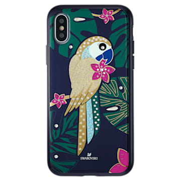 Étui pour smartphone Tropical ParRot, Perroquet, iPhone® X/XS , Multicolore - Swarovski, 5520550