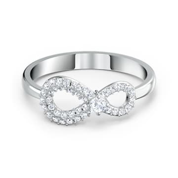 Swarovski Infinity ring, Infinity, White, Rhodium plated - Swarovski, 5520580