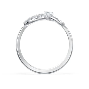 Swarovski Infinity ring, Infinity, Wit, Rodium toplaag - Swarovski, 5520580