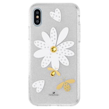Coque rigide pour smartphone avec cadre amortisseur Eternal Flower, iPhone® X/XS, multicolore clair - Swarovski, 5520597