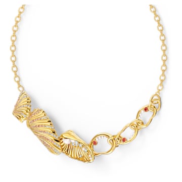 Shell necklace, Shell, Multicoloured, Gold-tone plated - Swarovski, 5520667