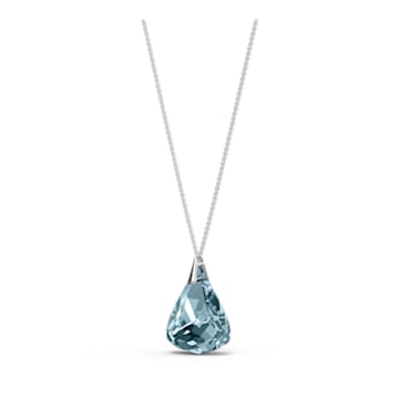 Spirit necklace, Blue, Rhodium plated - Swarovski, 5521034