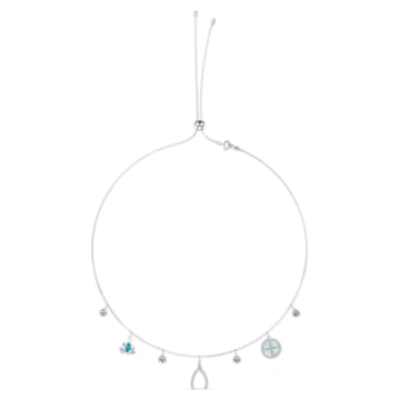 Swarovski Symbolic Charm Necklace, Light multi-coloured, Rhodium plated - Swarovski, 5521449