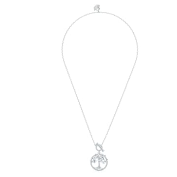 Swarovski Symbolic necklace, Tree of life, White, Rhodium plated - Swarovski, 5521463
