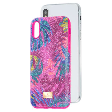 Funda para smartphone Tropical, Hoja, iPhone® X/XS, Multicolor - Swarovski, 5522096