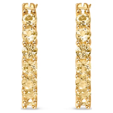 Vittore Hoop Pierced Earrings, Gold tone, Gold-tone plated - Swarovski, 5522880