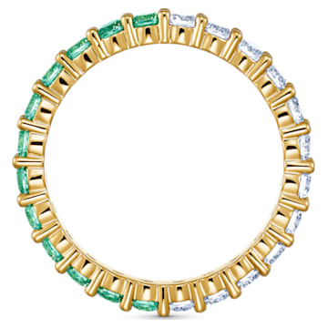 Vittore Half ring, Green, Gold-tone plated - Swarovski, 5522882