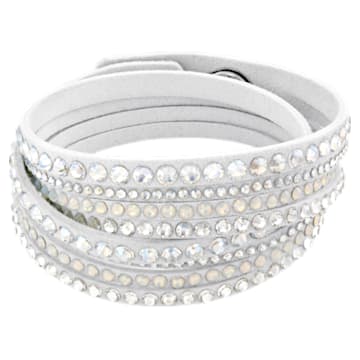 Slake Deluxe bracelet, White - Swarovski, 5524010