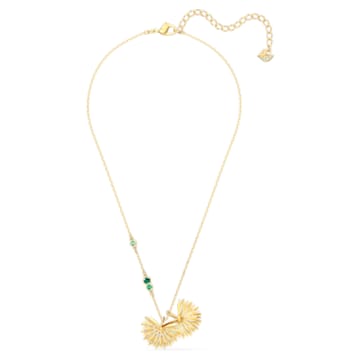 Swarovski Symbolic Palm Halskette, Grün, Goldlegierungsschicht - Swarovski, 5525086