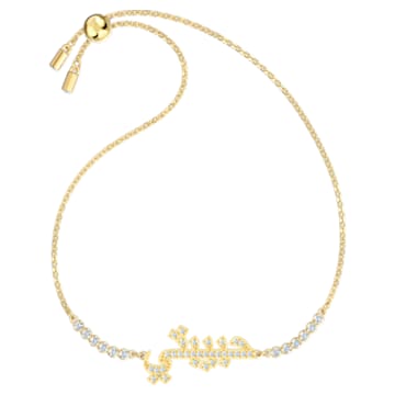 Swarovski Symbolic Love bracelet, White, Gold-tone plated - Swarovski, 5525111