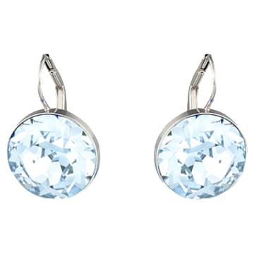 Visací náušnice Bella, Modrá, Pokoveno rhodiem - Swarovski, 5528515